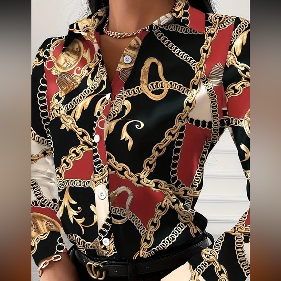 Imported Tops - PREMIUM LUXE LOOK MULTI COLOR TOP